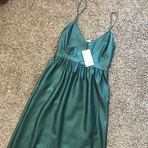 Zara Leather Midi Dress